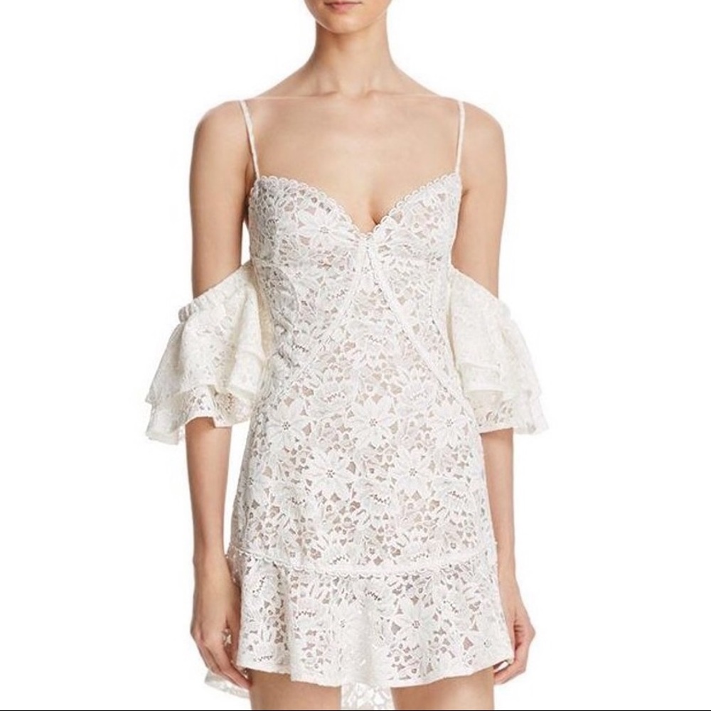 For Love & Lemons White Lace Matador Mini XS
